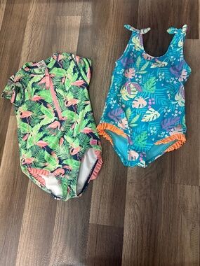 RuffleButts one piece Swim Bundle Girls 4T Like NEW